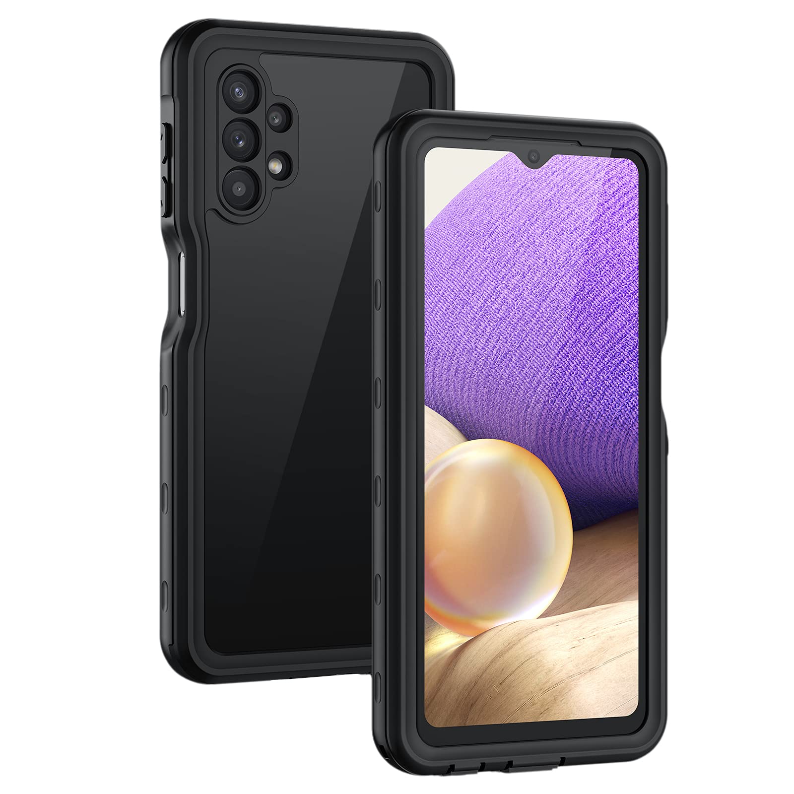 Samsung Galaxy A32 ブラック スマホケース付き Amazon.com: Lanhiem for Samsung Galaxy A32 5G Phone Case, IP68